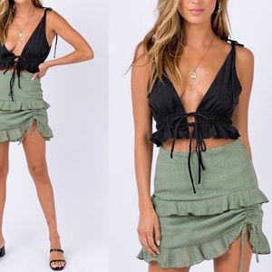 Princess Polly skirt in green size 0